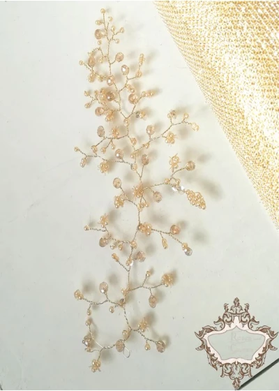 Украса за булчинска прическа Gold dust